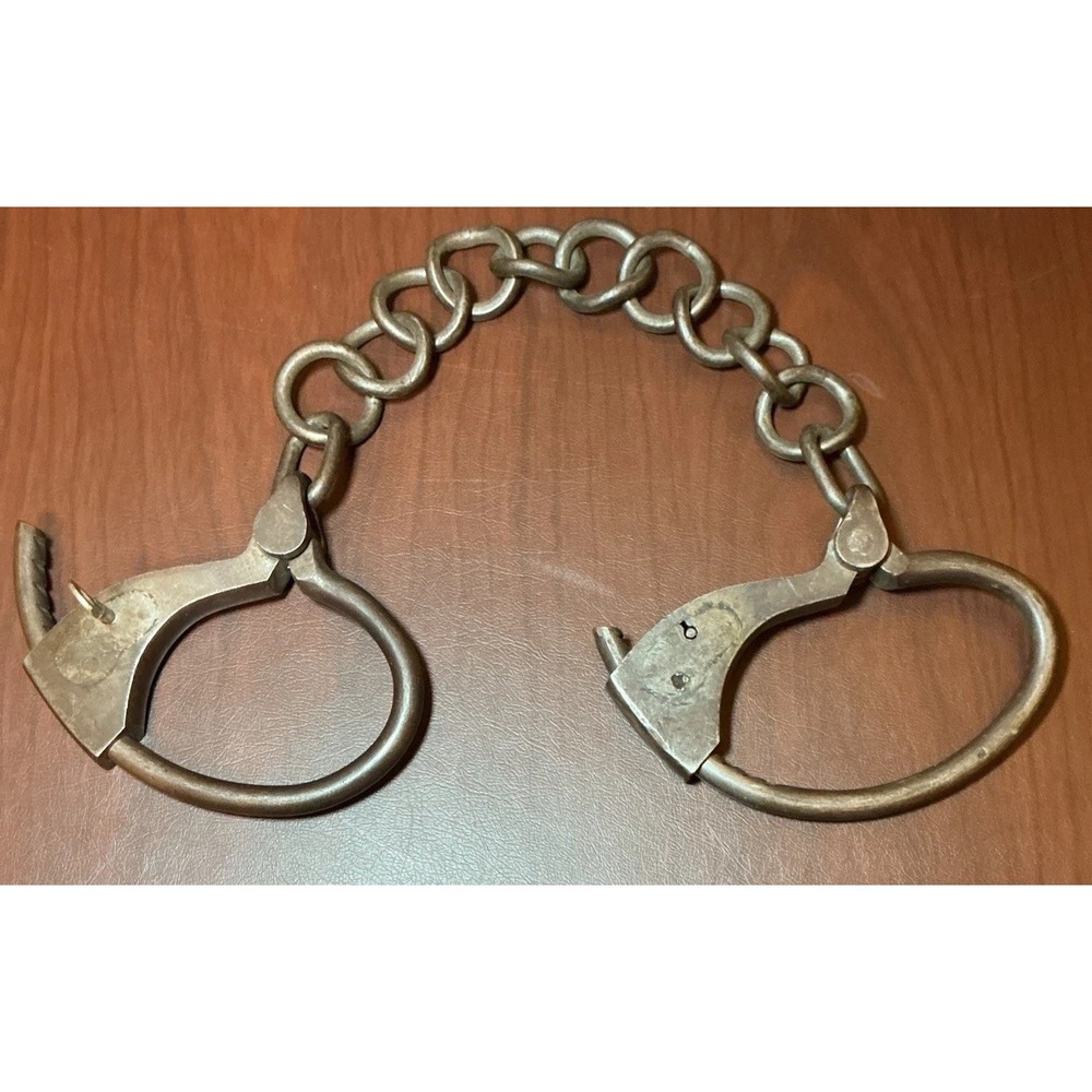 Vintage Iron Hand Forged Leg Shackles